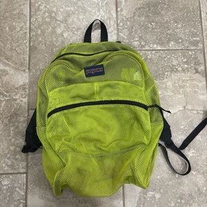 Jansport Green Mesh Backpack